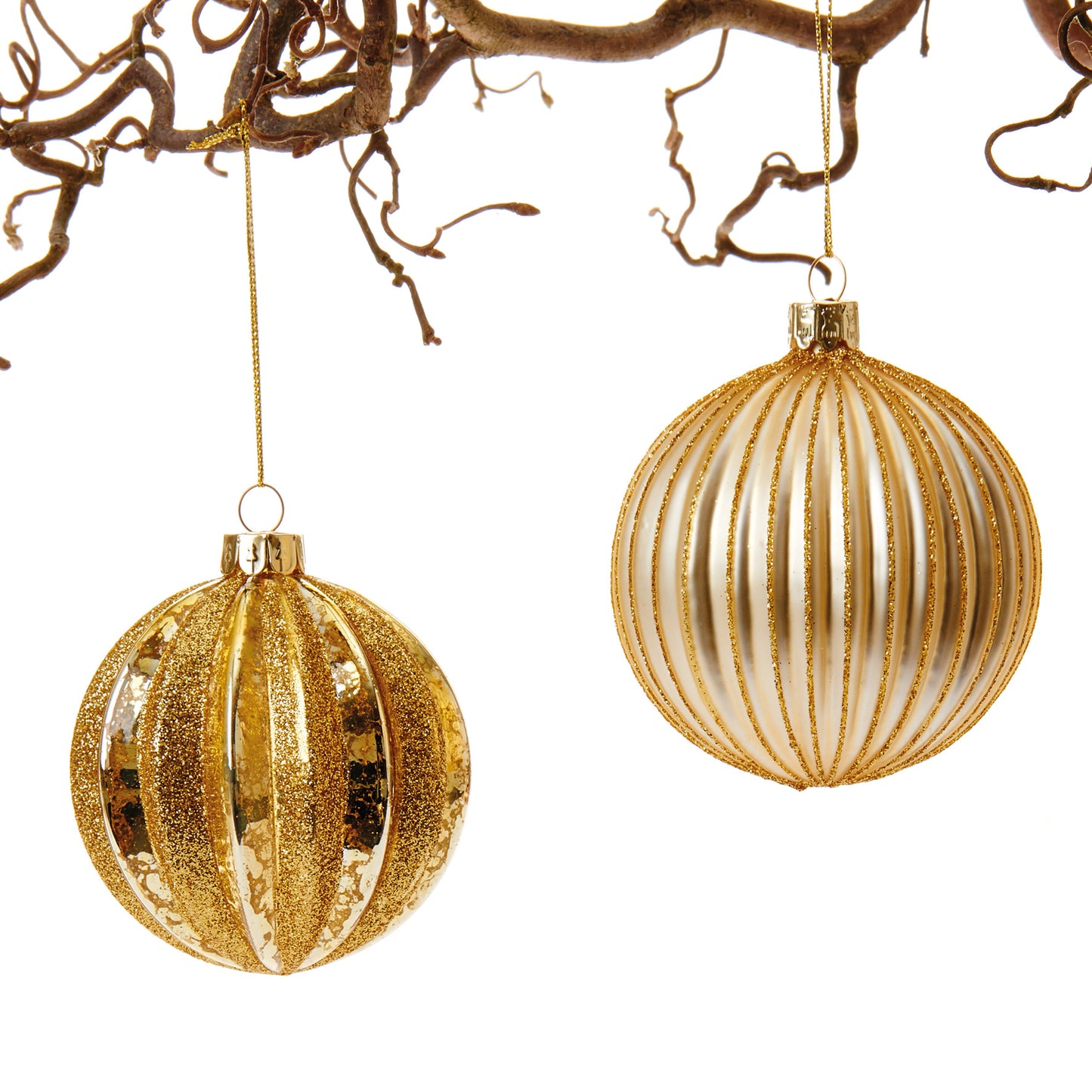 JULETREKULE GULL/ANTIKK