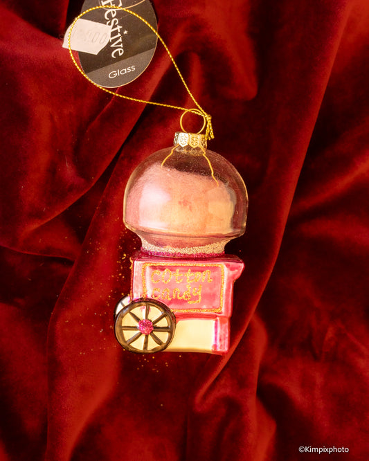 JULETREPYNT Sukkerspinnmaskin i glass