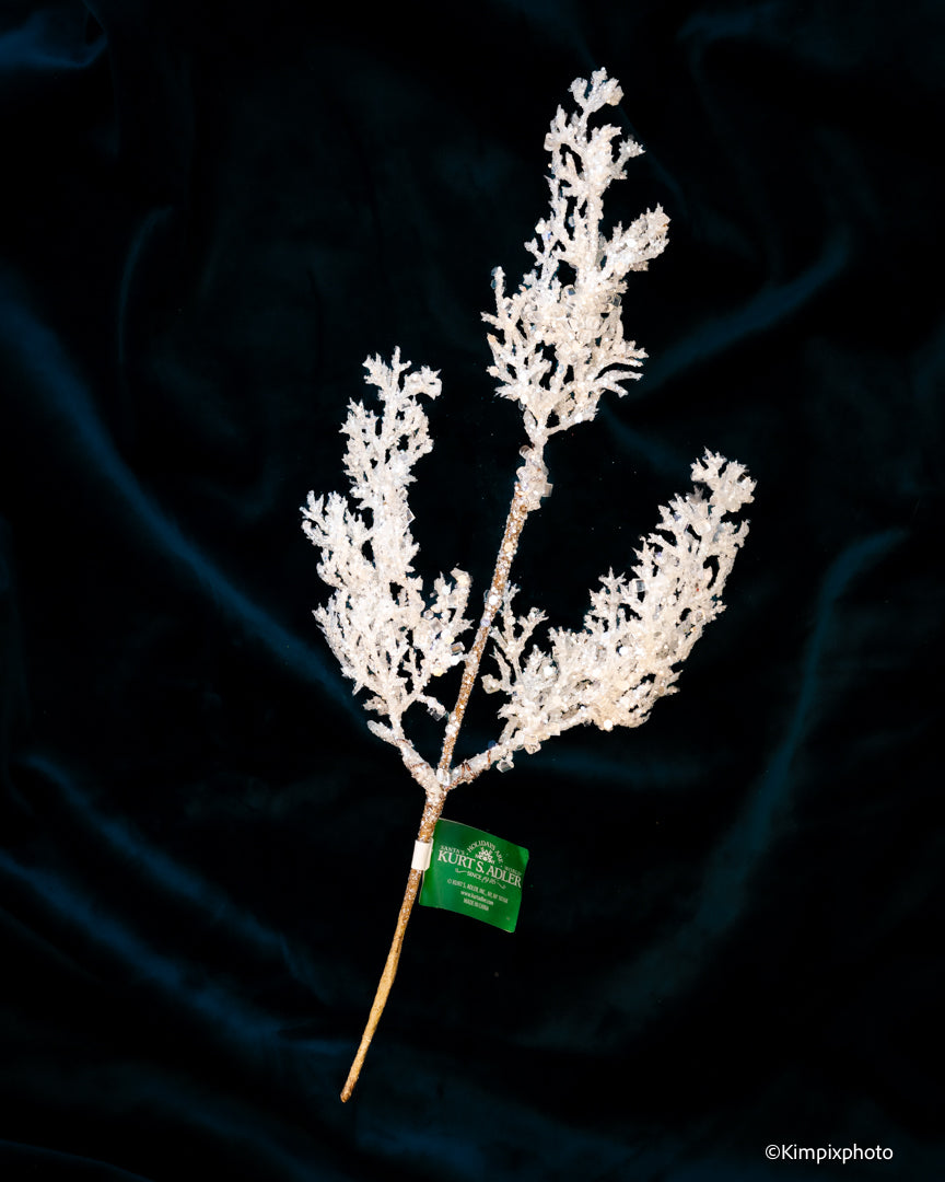 Dekorkvist med snøglitter